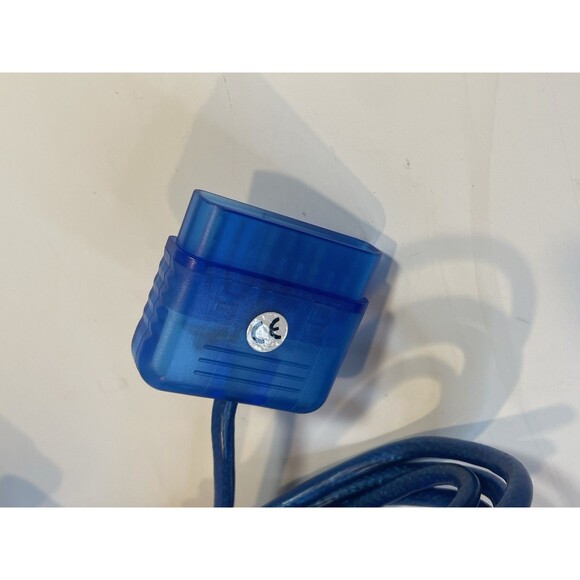 PS2 Controller Extension Cable Cord Blue 7' PlayStation Mad Catz Lot of 2 - Picture 2 of 5